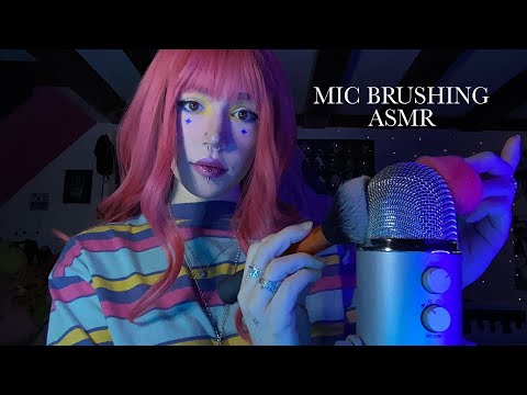 Mic Brushing With and Without the Foam Cover ASMR | Spoolie Sounds, Tapping, Whispering