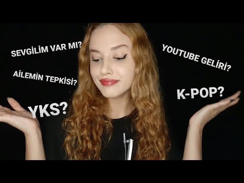 TÜRKÇE ASMR | SORULARINIZI CEVAPLIYORUM! | Q-A ASMR PART 1