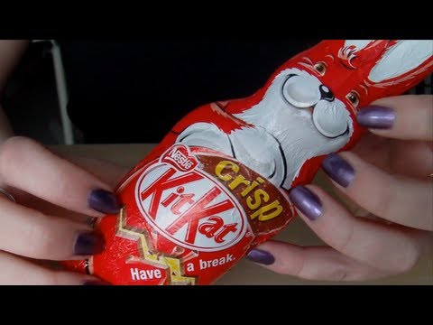 ASMR/Whisper. Chocolate Easter Bunny