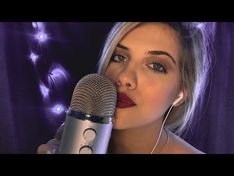 ASMR te dando BEIJINHOS de BOA NOITE! | Estalinhos, sons de boca, relaxamento...