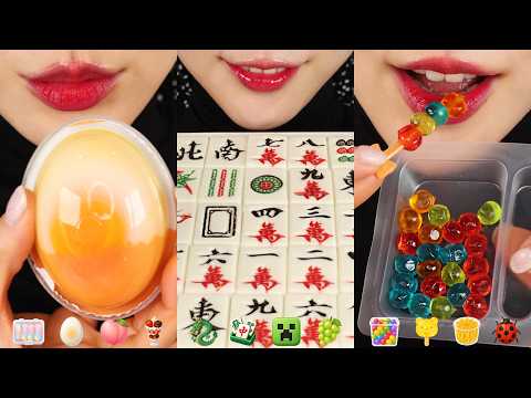 50 FOODS MUKBANG ASMR COMPILATION, SNACKS FROM THAILAND, CHOCOLATE FROM CHINA, WAX CANDY, ICE CREAM