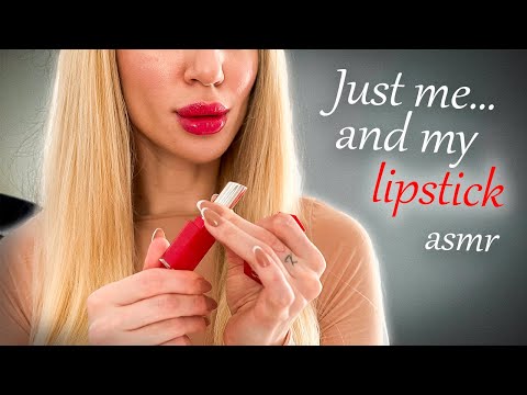[4K USA ASMR] Kiss Test 💋 Real Lipstick Layers, Glitter Gloss & Creamy Sounds | Soft Whisper Focus