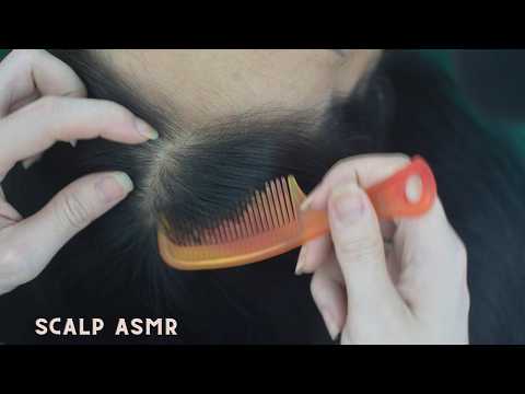 ASMR Hair Combing And Scalp Scratching Sounds With Snoring Noise For Reduce Anxiety