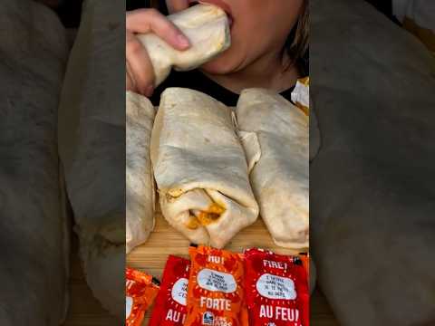 TACO BELL BURRITOS #asmr #tacobell #burrito