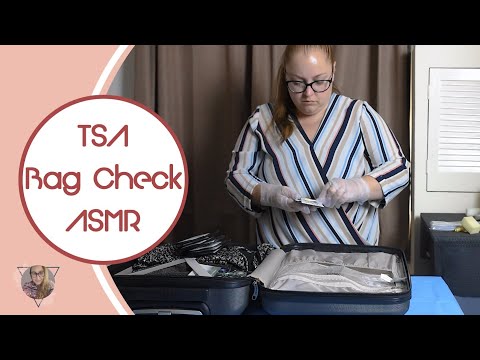 * ASMR * TSA Bag Check / Security suitcase check / Spray bottle / Unintentional