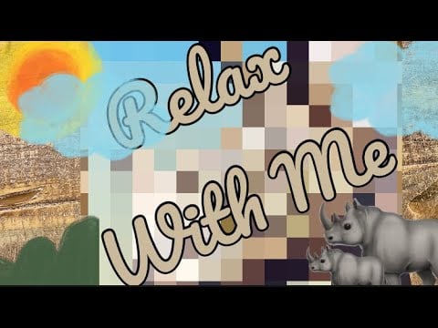 ASMR VISUAL & SOUND TRIGGERS: RHINO 🦏 STICKER PUZZLE #645