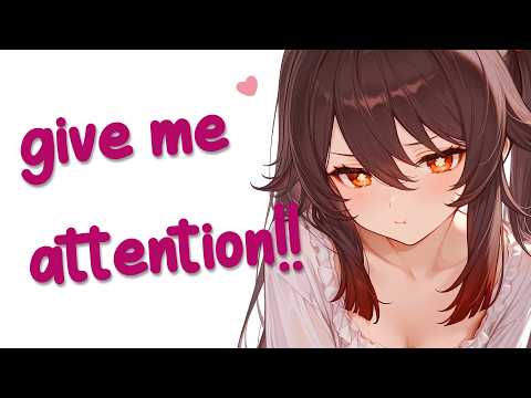 "Don't Be So Shy~" 💢 Bratty Roommate Flirts With You And Wants You All To Herself!! [Teasing] [ASMR]