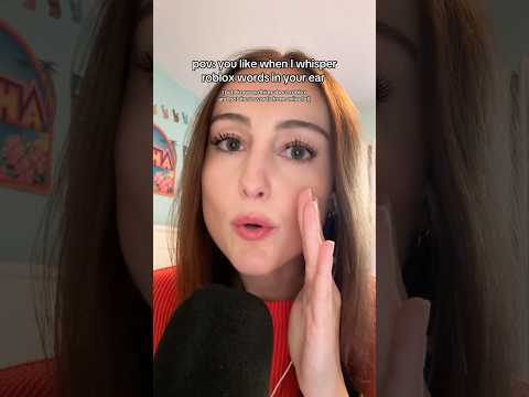asmr whispering roblox words #asmr #asmrwhisper #roblox