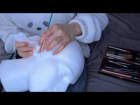 ASMR 寝る前のリアル耳かきで耳垢を取り除きます 😪 SR3Dダミヘ, 耳ふー, 囁き