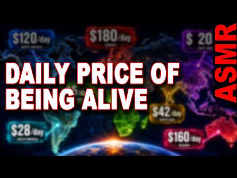 The Daily Price of Surviving Around the World | ASMR