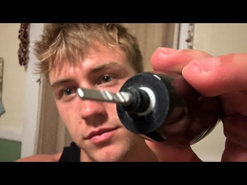 tattooing your face asmr