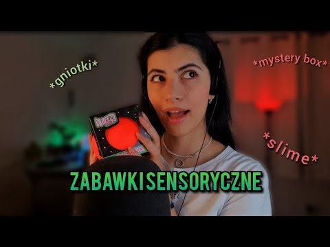 ASMR po polsku ZABAWKI SENSORYCZNE unboxing 🦊