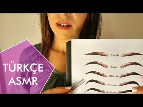 TÜRKÇE ASMR ⚜️ Kaşlarını Şekillendiriyorum Roleplay ⚜️ (Eyebrow Shaping Salon RP)