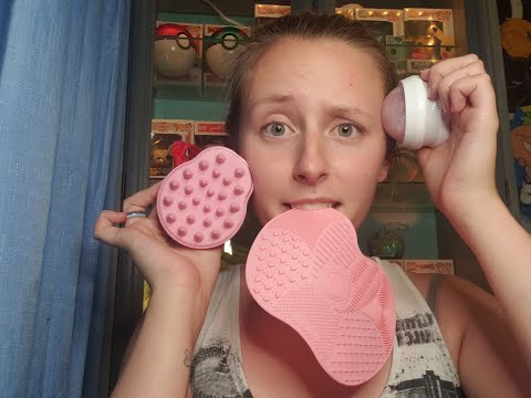Pink Triggers / Silicone Scratching ASMR ~ FC(ASMR)