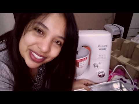 ASMR Desembalando nossa batedeira nova - Muitos barulhinhos gostosos de embalagens com VOZ SUAVE