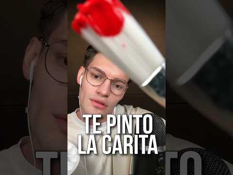 TE PINTO LA CARITA 🫟🎨 #asmr #shorts #asmrsounds #comedia