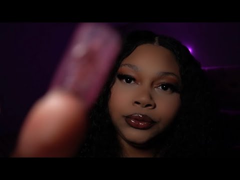 ASMR| Camera Lens Tapping W/ Long Nails (Tapping, Mouth Sounds, Close Whispers)