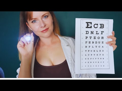 ASMR  EYE Exam  Bright Light Triggers  Up-Close Gentle Whispers