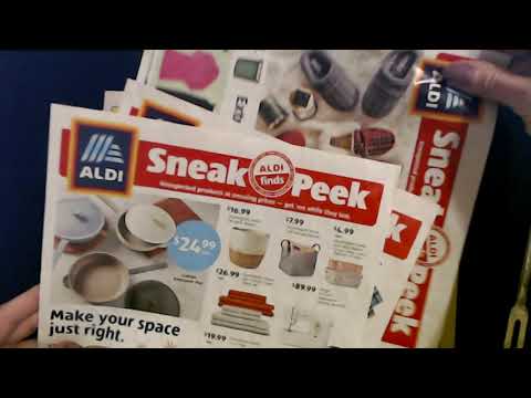 ASMR | Aldi & Ollie's Sales Circular Show & Tell w/Pointer 1-20-2022 (Whisper)