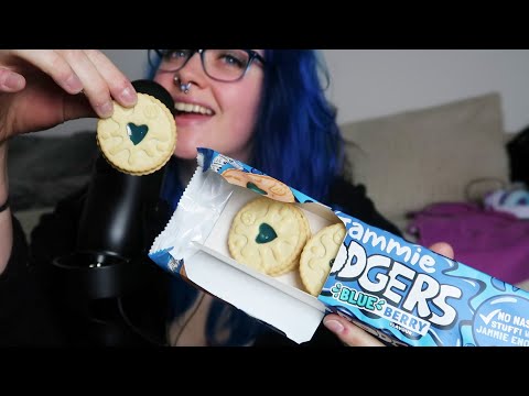 ASMR BLUE⁉ Jammie Dodgers (Shortcake Biscuits)