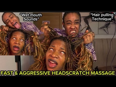 Asmr:✨Intense Scalp Scratch Massage ,Throat Massage, Hair cracking,Fake Spitpainting on Blessing 