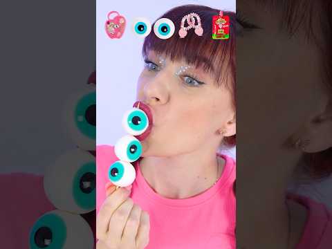 ASMR Candy Box Gummy Eyeballs, Sour Gel #mukbang