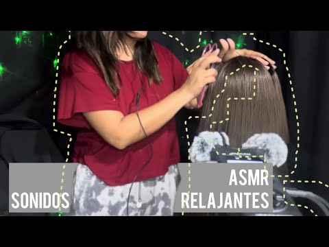 ASMR LE CEPILLO EL CABELLO A MI AMIGA SPA RELAJANTE TASCAM Dr07x (Parte 1)