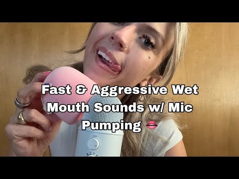 ASMR| Fast & Aggressive Mouth Sounds, Jewelry Tapping, & Mic Cover Swirling 