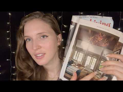 ASMR Interior Decorator Helps Design Your Home (whispered, magazine flipping)