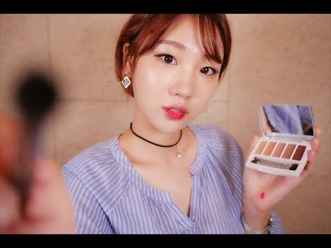 [Eng Sub][ASMR] 설명 잘해주는 메이크업 샵 | 프로필 촬영용 화장하기 | 발꼬락연기 상황극 - Make up shop RP