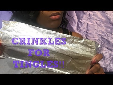 ASMR | ALUMINUM FOIL CRINKLES FOR INTENSE TINGLES!