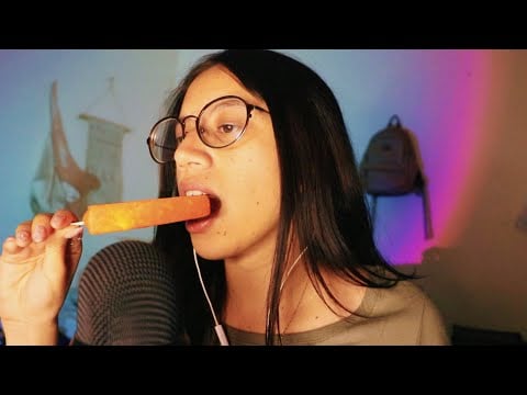 ASMR paleta de hielo mango con chile mientras platicamos 👅