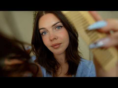 ASMR - Je joue avec tes cheveux pour t'endormir (brushing, massage...)