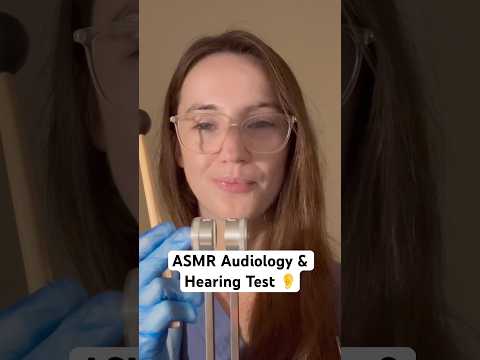 ASMR Audiology & Hearing Test 👂#asmr #asmrhearingtest #asmrearexam #audiologyexam