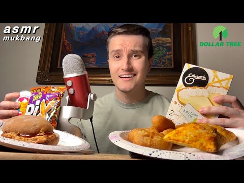 ASMR | Dollar Tree Store Food Mukbang 💵🍔 (yes it’s gross)