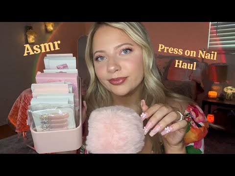 Asmr Mini Press On Nail Haul 💅 Tapping & Whispers