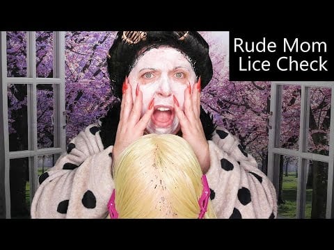 ASMR Rude Mom | Lice Check, Treatment and Removal (Lice Comb, Scalp Scratching, Whispering)