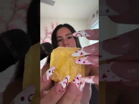 ASMR no talking crystal candy! Thank you @silkygem sending me the treasure box crystals! #asmr