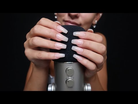 [ASMR] Deep Brain Massage (Mic Scratching w/ Long Nails) ♡