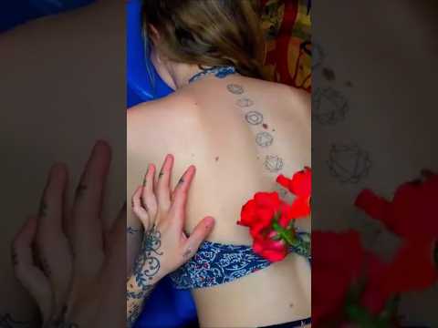Is this the most relaxed you felt all day?😌 #asmrmassage #asmr #shorts #realpersonasmr #relaxation