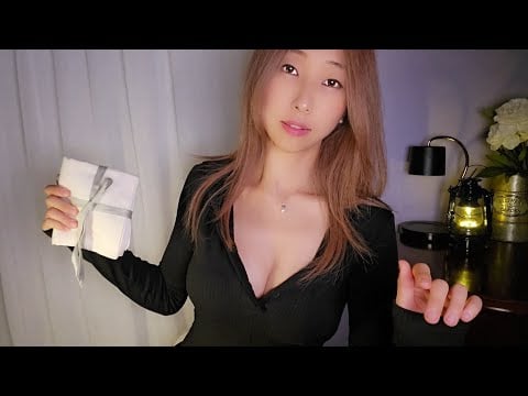 ASMR Korean Girlfriend Pampers You to Sleep | Personal Care & Comfort