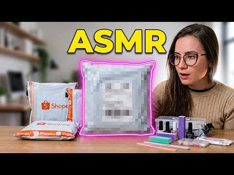 ASMR COMPRINHAS DE UNHAS NA SHOPEE 💅