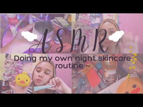 ASMR | Doing my own night skincare routine ✨🌛🌻~ No Talking - SPECIAL 3K SUBS ! 💕with BM🎼