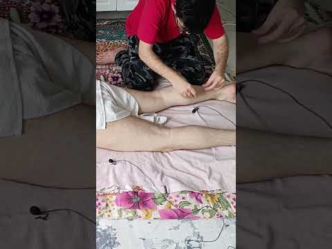 Turkish massage that relieves post-workout stress in the back of the legs #satisfying #relaxing