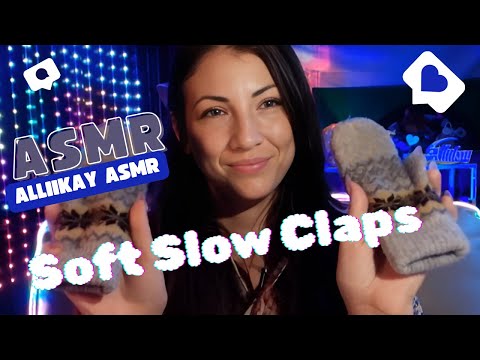 ASMR Slow soft hesitant clapping