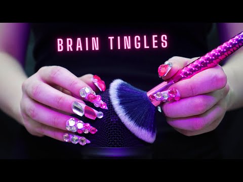 Asmr Intense Mic Brushing,Scratching & Massage | Asmr No Talking for Sleep with Long Nails - 4k