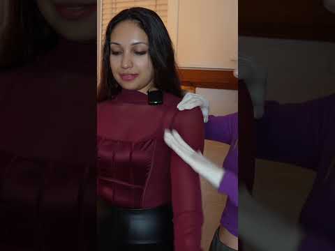 Asmr TSA pat down #asmr #fastasmr #asmrsounds #asmrvideo #satisfying #oddlysatisfying