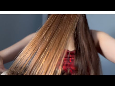 ASMR Hair Routine: Brushing, Blow Drying and Massaging A Wet Hair to Help You to Sleep like a baby