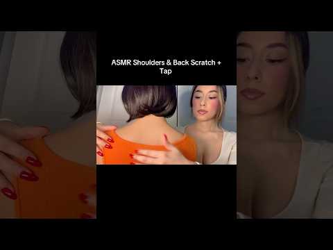 ASMR Shoulders & Back Scratch + tap #asmr #asmrshorts #asmrvideo
