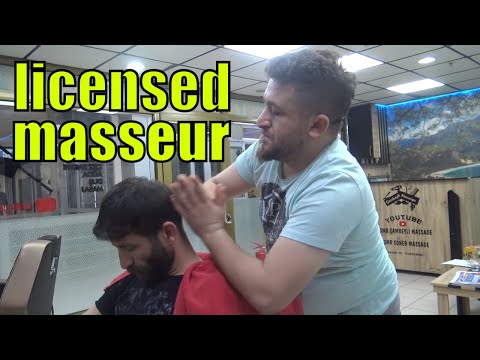 ASMR TURKISH BARBER HARD MASSAGE=foot,head,back,ear,sleep,neck,ax,toksen massage =kafa,ayak masajı